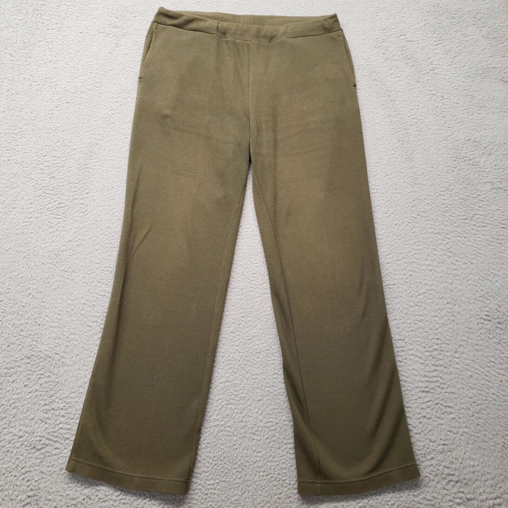 Lauren Ralph Lauren Pants Womens Medium Green Pull On Legging Stretch Pockets